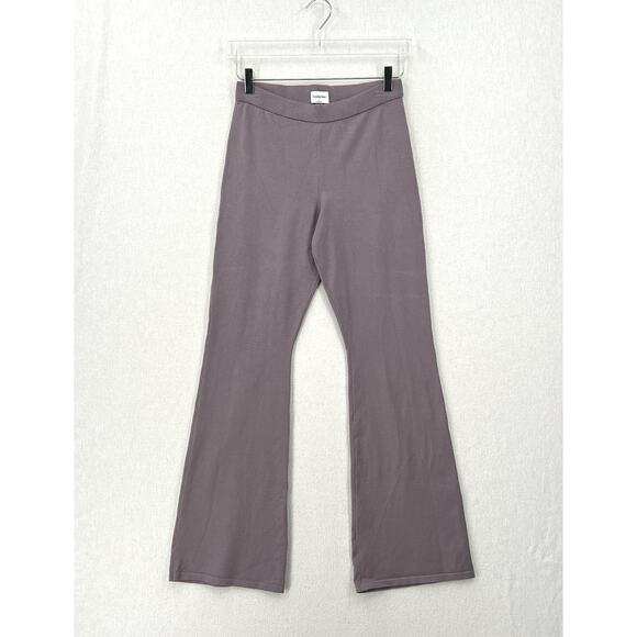 Aritzia Pants - ARITZIA SUNDAY BEST Posie Pant Medium Purple Gray Pull on Stretch Knit Flare